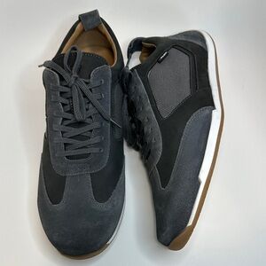 New - Pilot - Men's Dark Gray Suede Casual Sneakers - Versatile Everyday Shoe